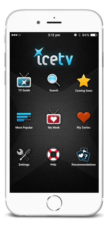 The IceTV app on a phone