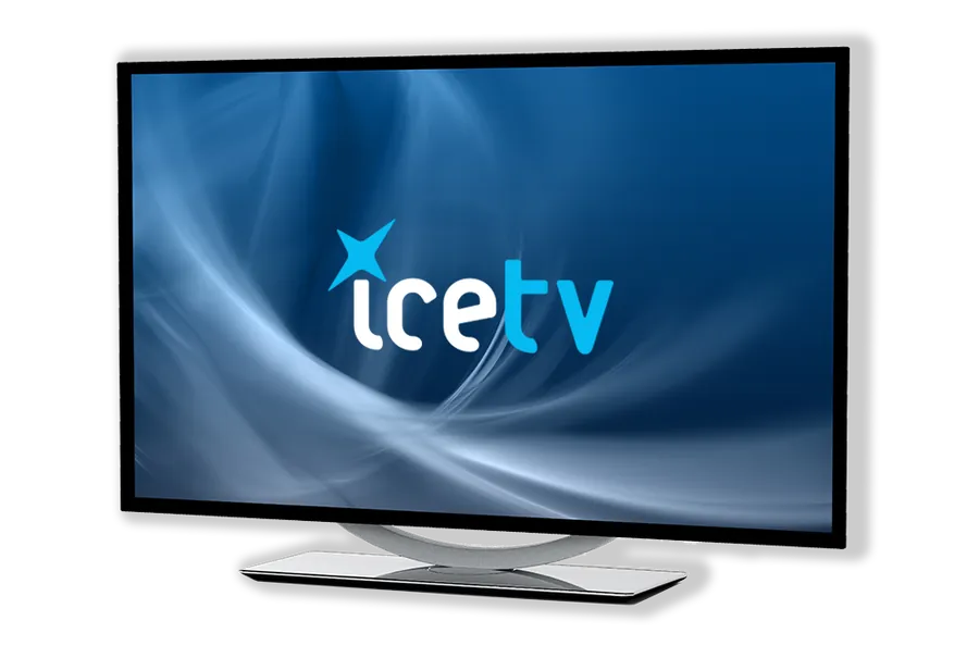 IceTV on a television